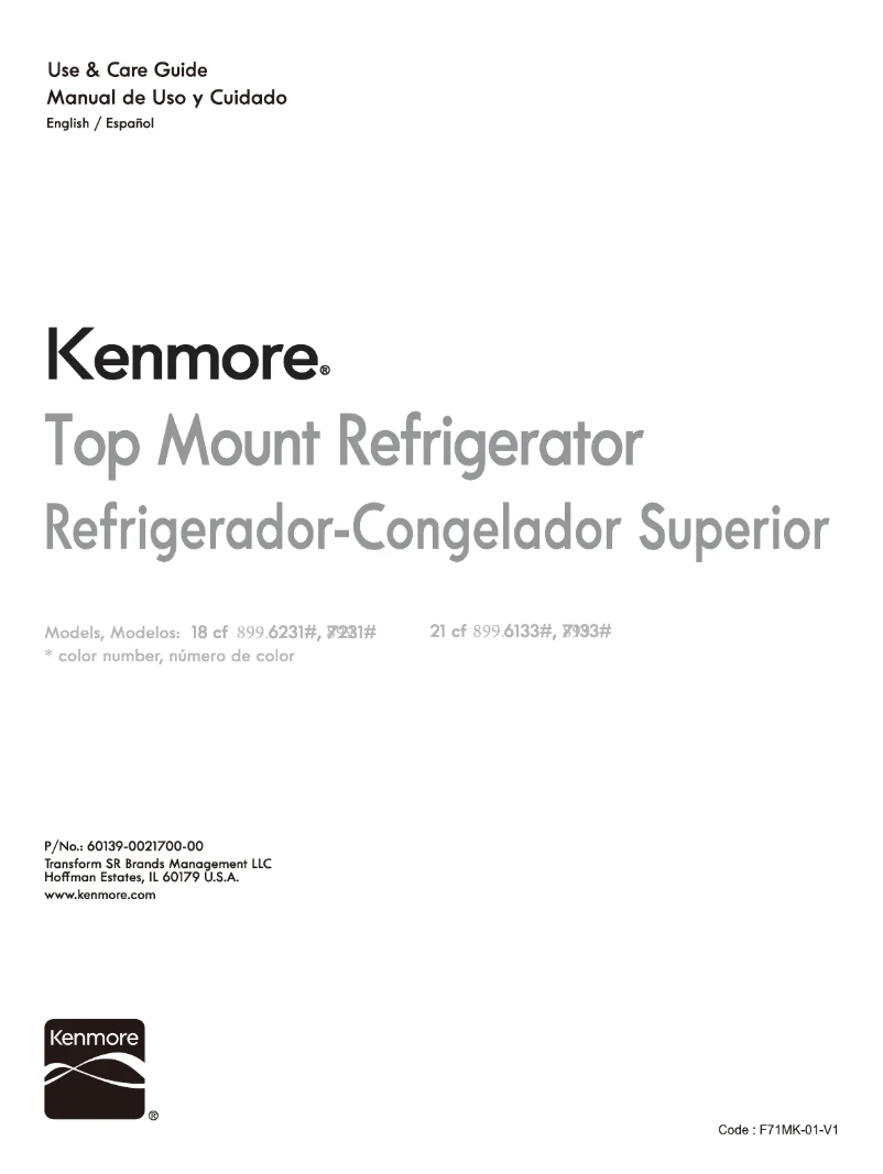 Page 1 de la notice Manuel utilisateur Kenmore 71335