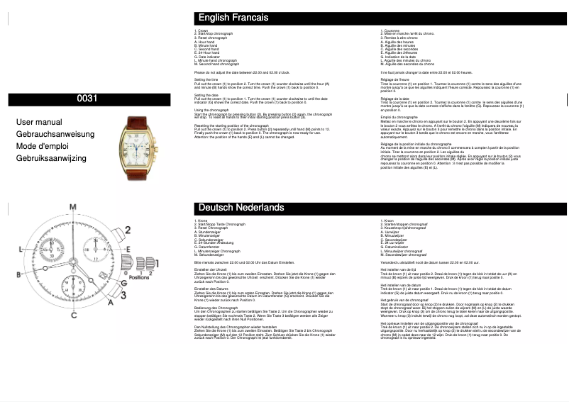 Page n°1 - Manuel utilisateur Davis 0031
