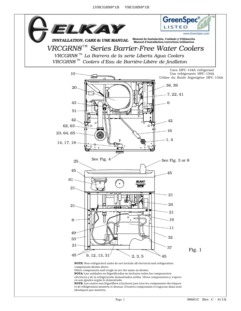Image de la première page du manuel de l'appareil LVRCGRN8