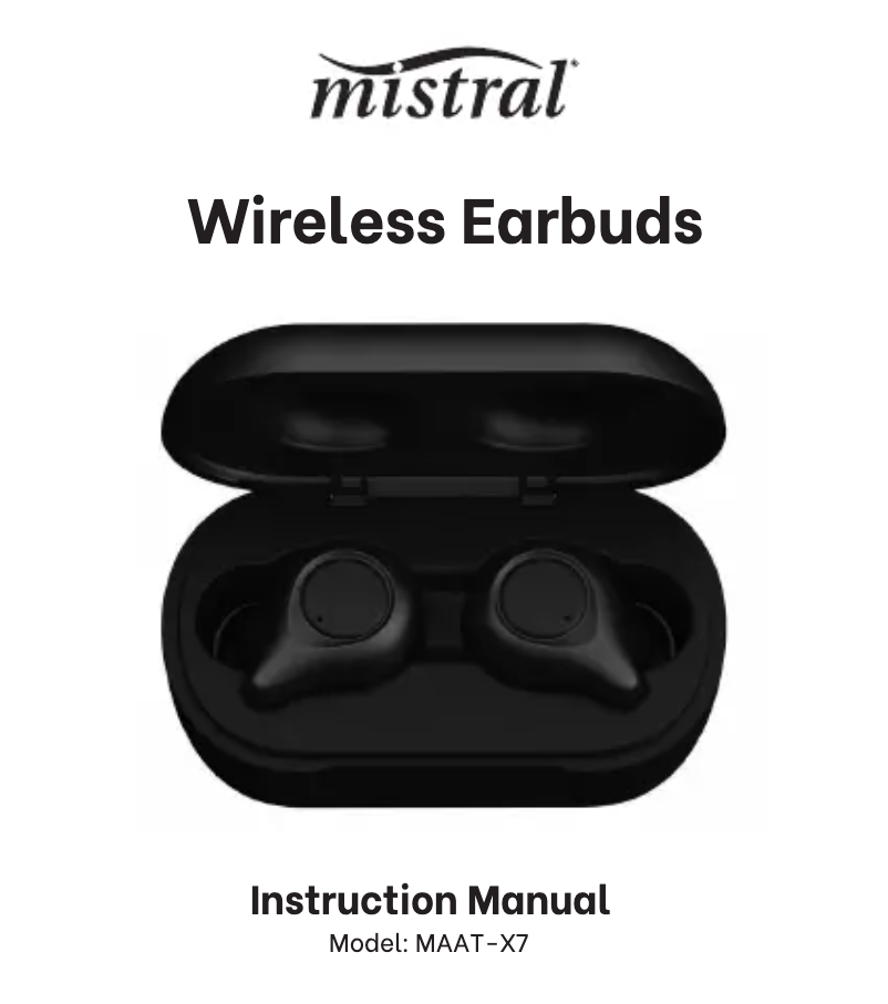 Image de la première page du manuel de l'appareil MAAT-X7