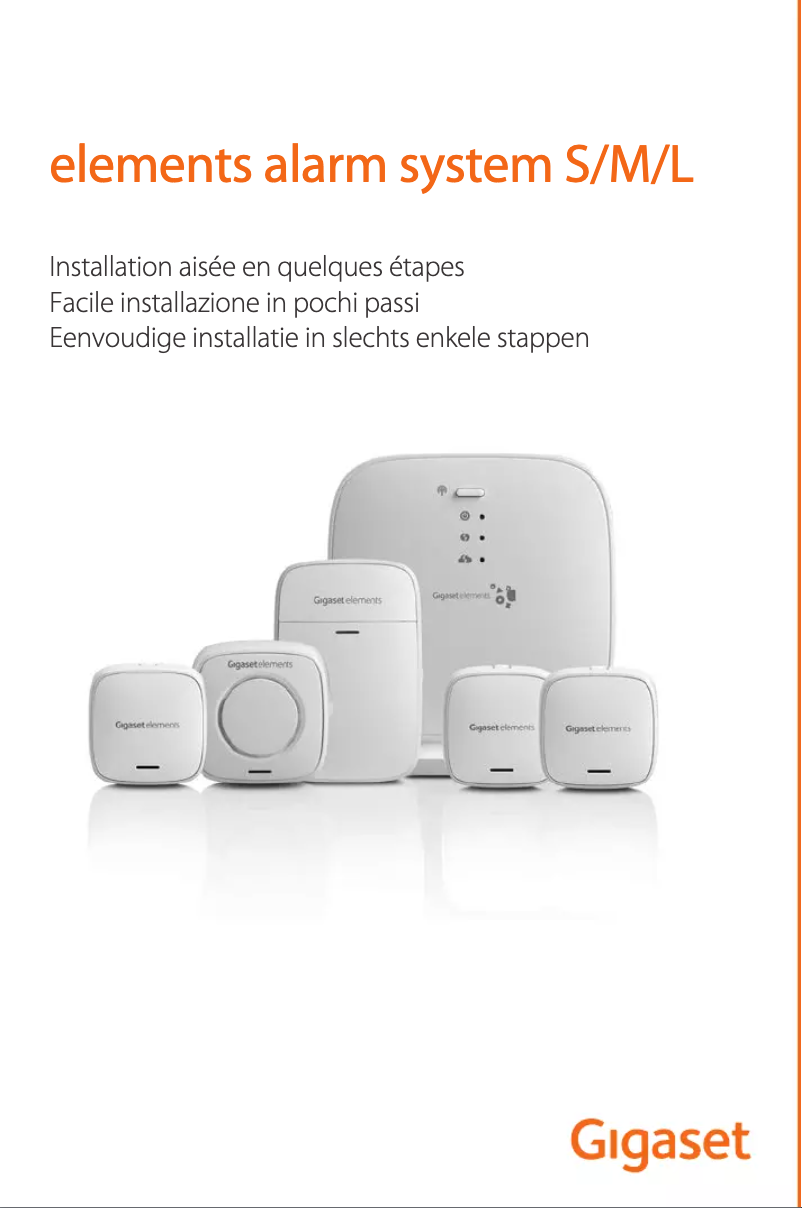 Page 1 de la notice Manuel utilisateur Gigaset Elements Alarm System