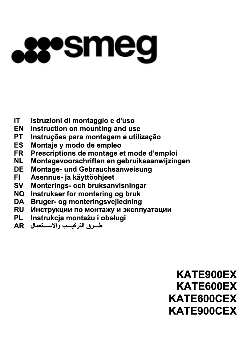 Page n°1 - Brochure Smeg KATE600CEX