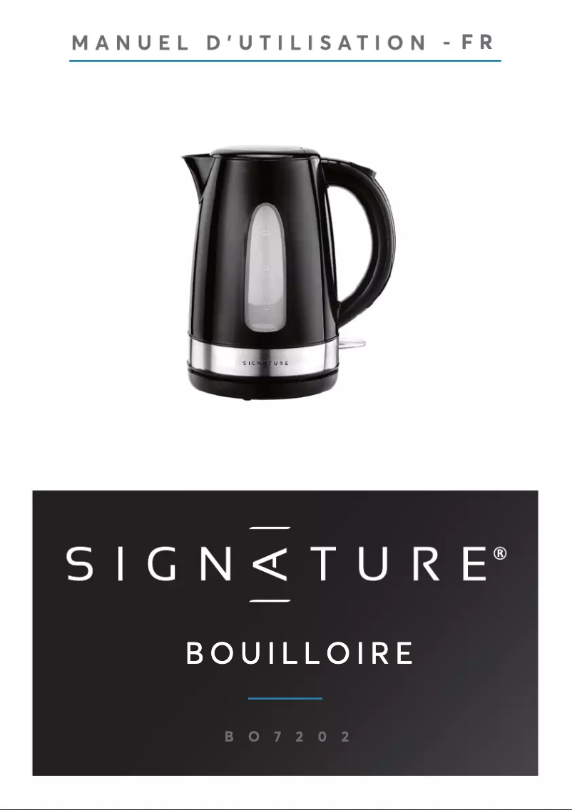 Page n°1 - Manuel utilisateur Signature BO7202