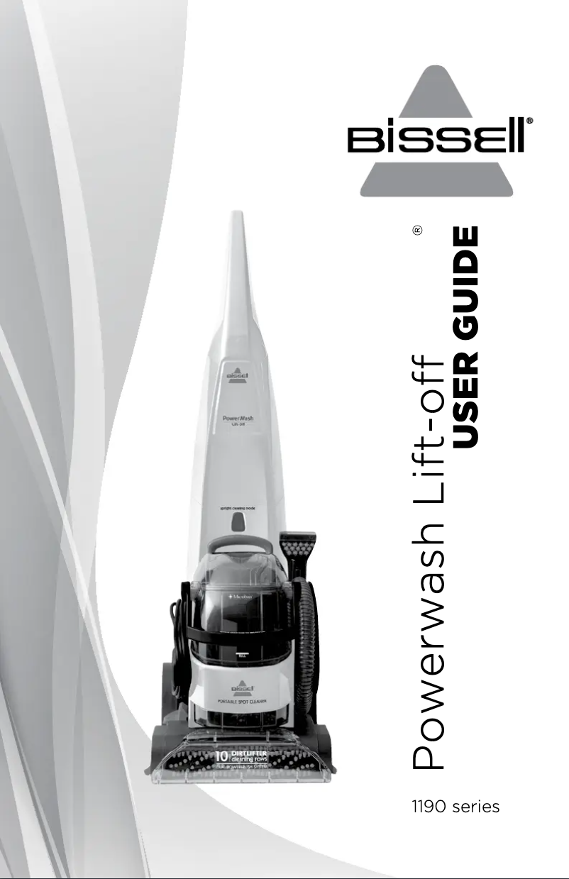 Page 1 de la notice Manuel utilisateur Bissell Lift-Off 11907