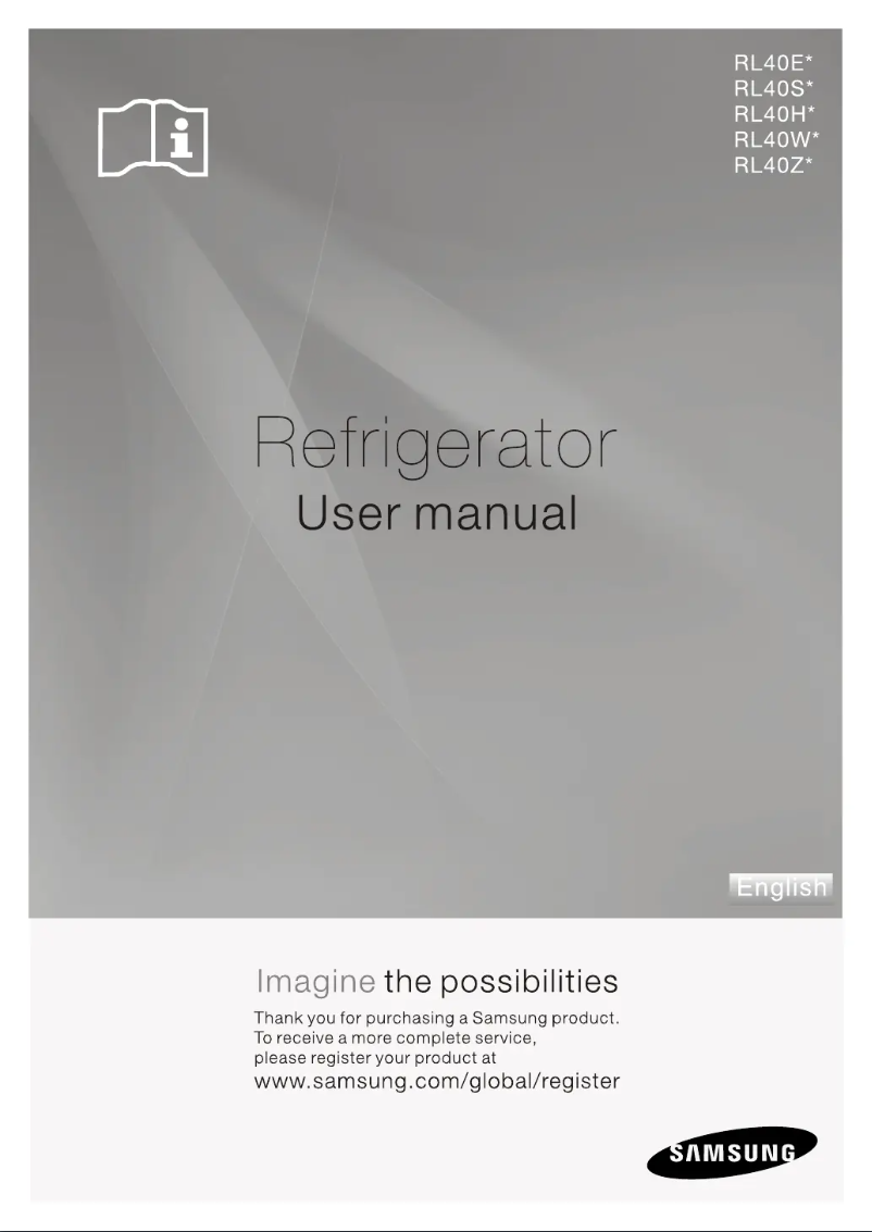 Image de la première page du manuel de l'appareil RL34SGSW