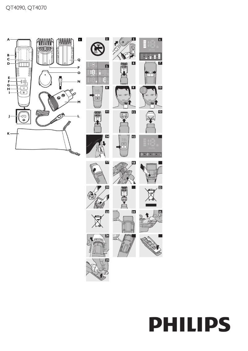 Page n°1 - Manuel utilisateur Philips Series 7000 QT4090