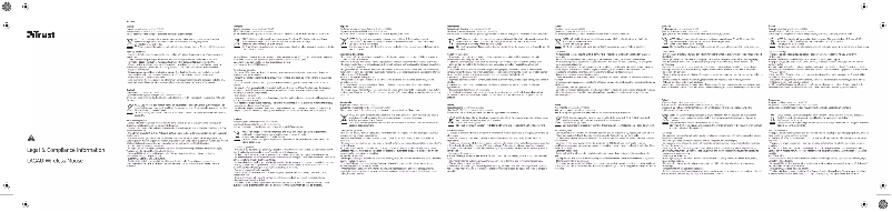 Page 1 de la notice Manuel utilisateur Trust Lagau