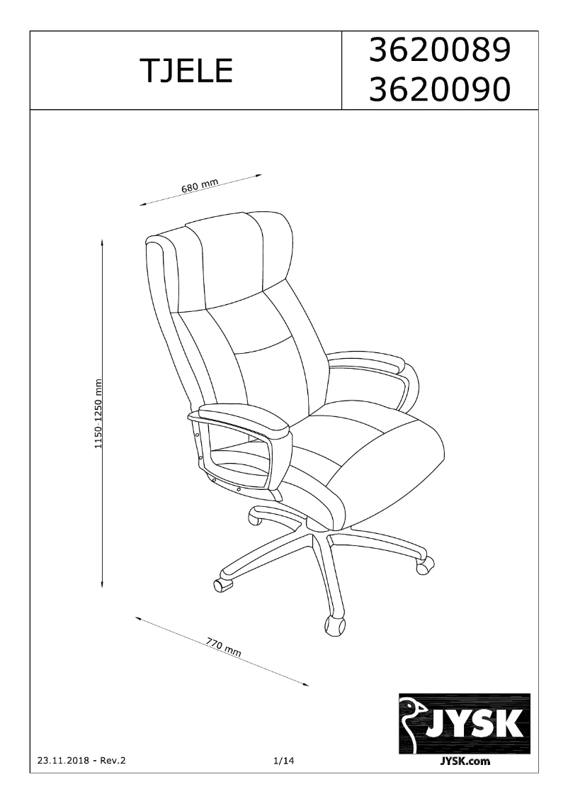 Image de la première page du manuel de l'appareil Tjele