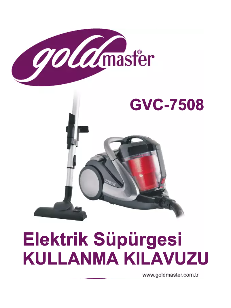 Página 1 del manual Manual de usuario GoldMaster GVC-7508