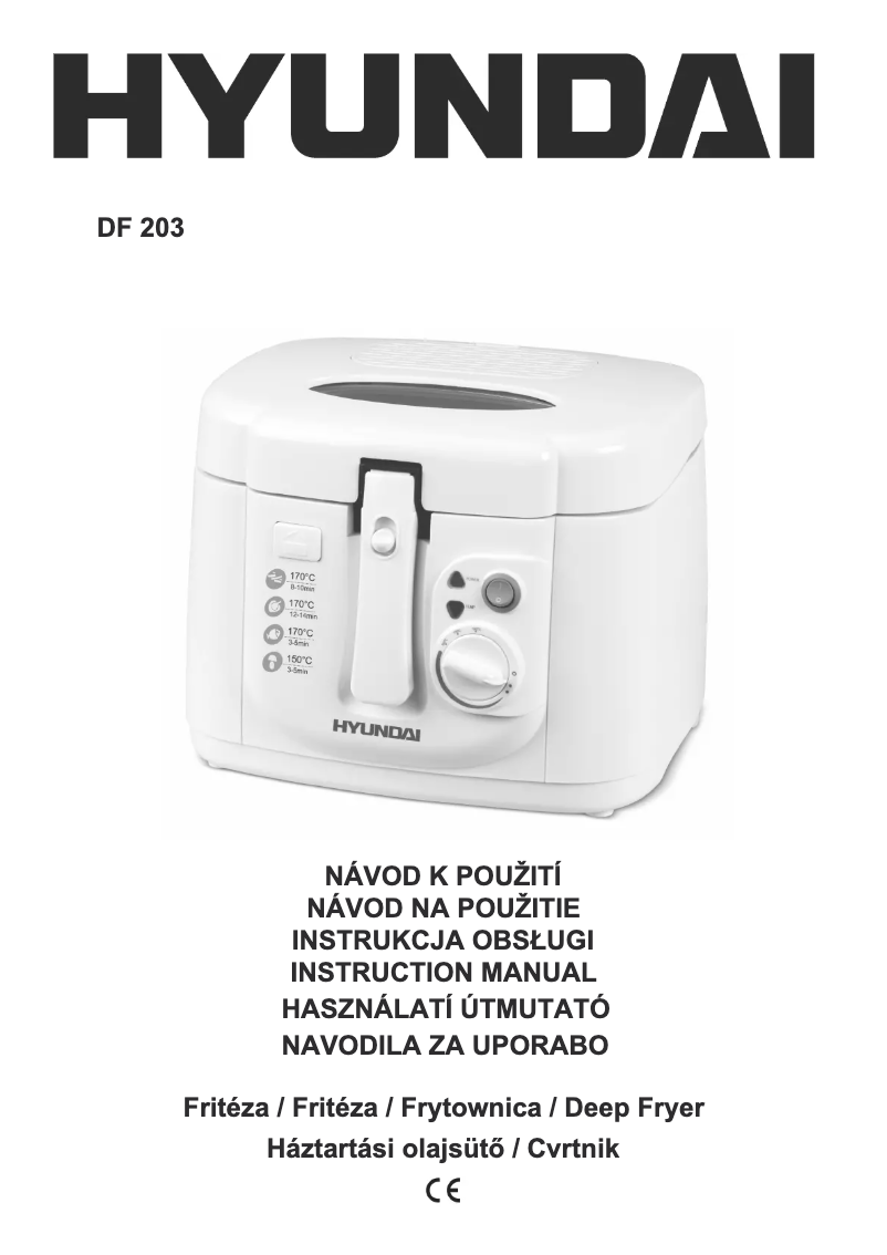 Page 1 de la notice Manuel utilisateur Hyundai DF 203