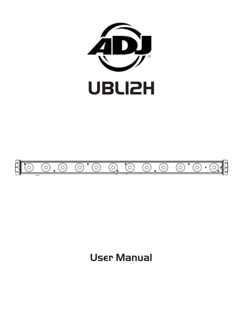Imagen de la primera página del manual del dispositivo UBL12H