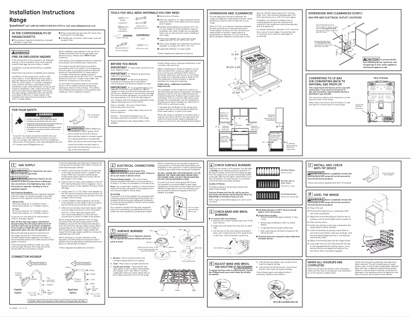 Page n°1 - Guide d'installation Adora JGB760DEFWW