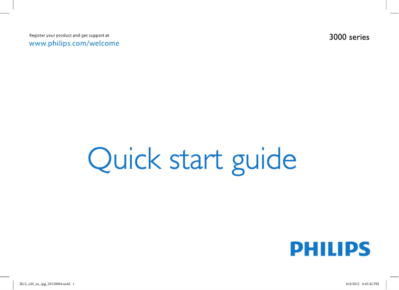 First page image of the manual for 26PFL3207H