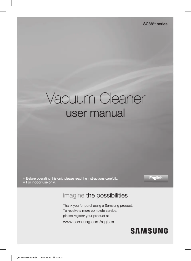 Image de la première page du manuel de l'appareil SC8836