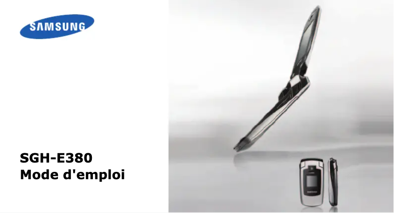 Page 1 de la notice Manuel utilisateur Samsung SGH-E380