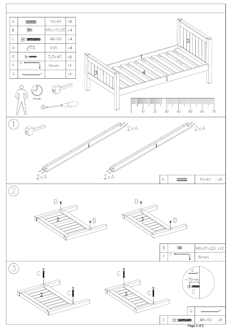 Página 1 del manual Manual de usuario Stompa Classic Kids Single