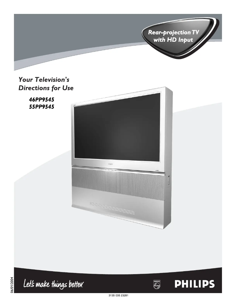 Image de la première page du manuel de l'appareil 50PP7445