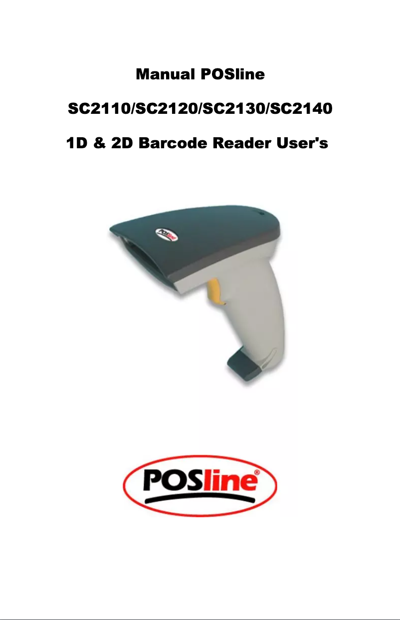 Page n°1 - Manuel utilisateur POSline SC2110