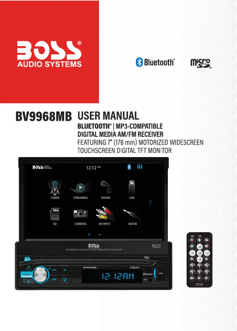 Page 1 de la notice Manuel utilisateur Boss BV9968MB