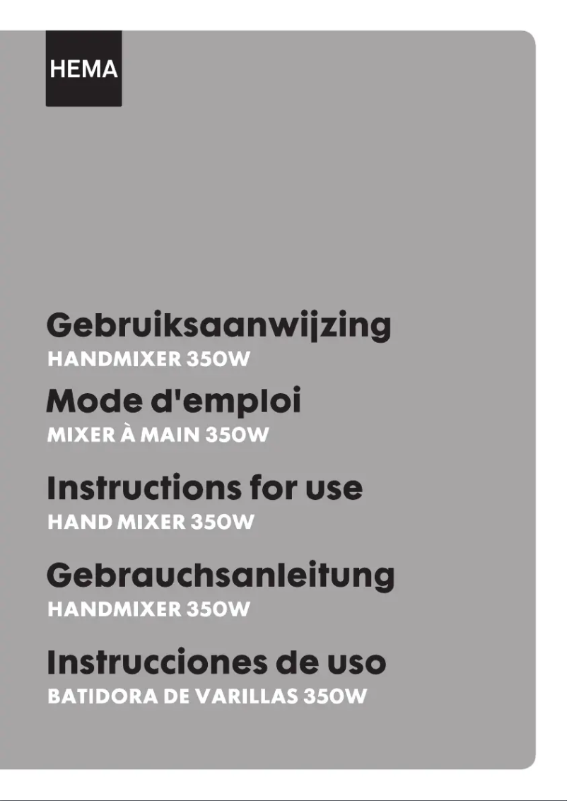 Image de la première page du manuel de l'appareil HM-115270