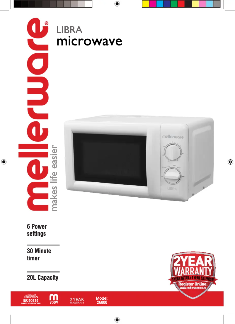 Página 1 del manual Manual de usuario Mellerware Libra 26800
