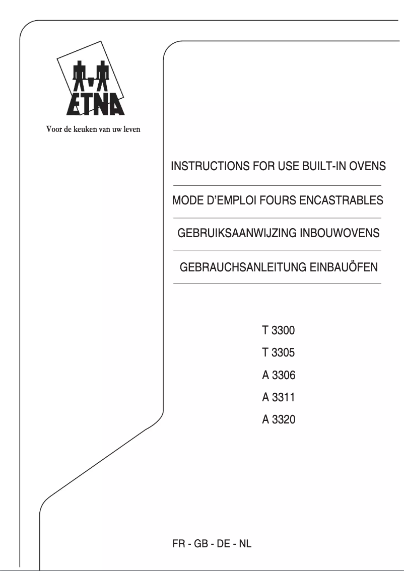 Page 1 de la notice Manuel utilisateur Etna A 3306 FT