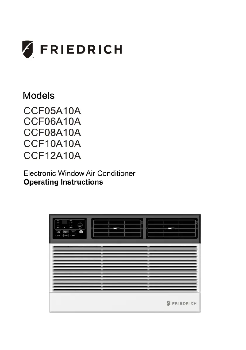 Page n°1 - Guide d'installation Friedrich Chill Premier CCW24B30A