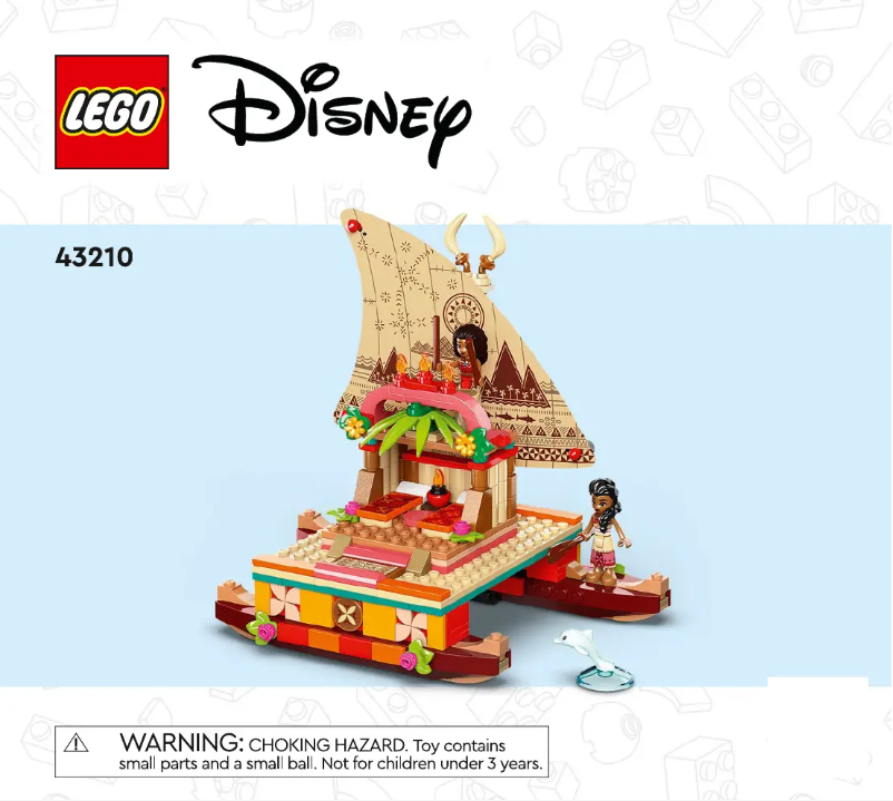 Página 1 del manual Instrucciones visuales Lego Disney 43210