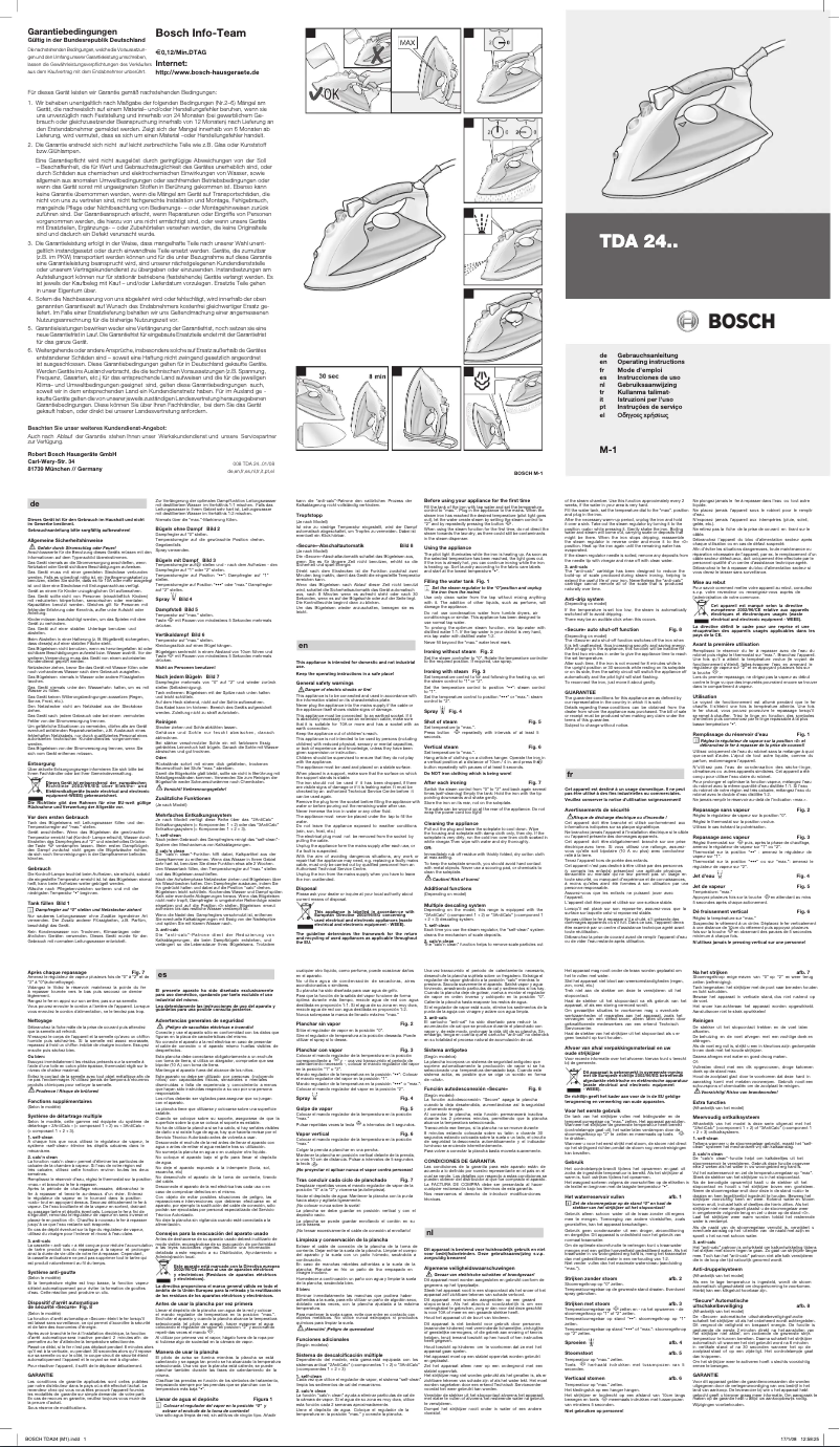 Page 1 de la notice Manuel utilisateur Bosch Sensixx Cosmo TDA2435