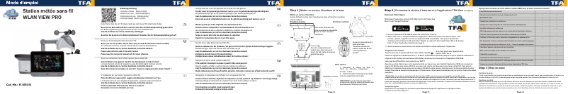 Page 1 de la notice Manuel utilisateur TFA VIEW PRO 35.8003.01
