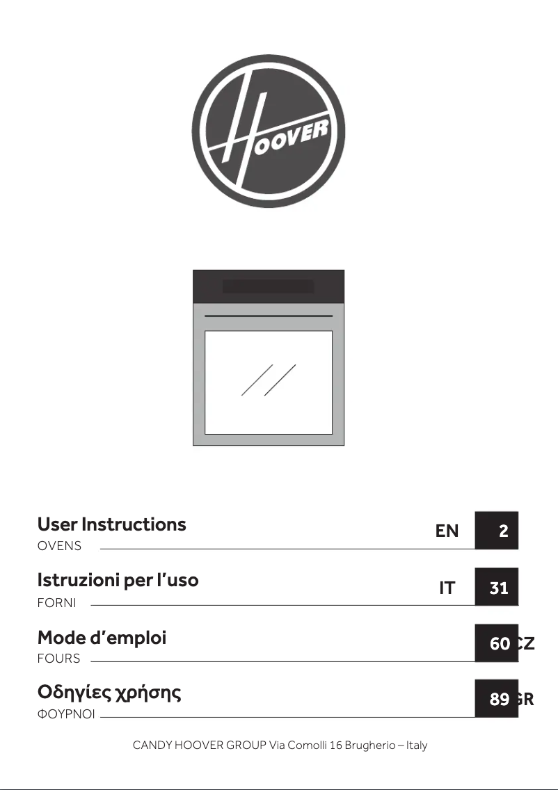 Page n°1 - Manuel utilisateur Hoover HOC5S747INWIFI