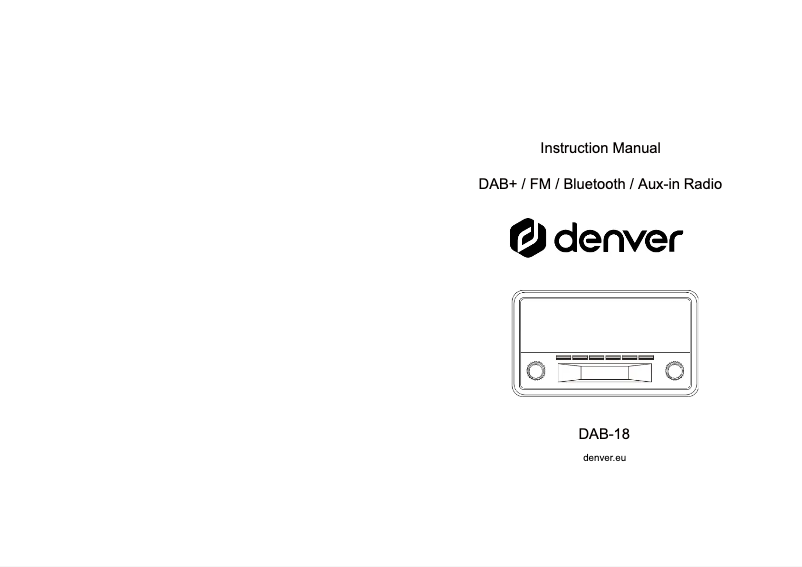 Imagen de la primera página del manual del dispositivo DAB-18