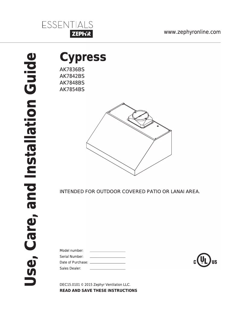 Image de la première page du manuel de l'appareil AK7848BS