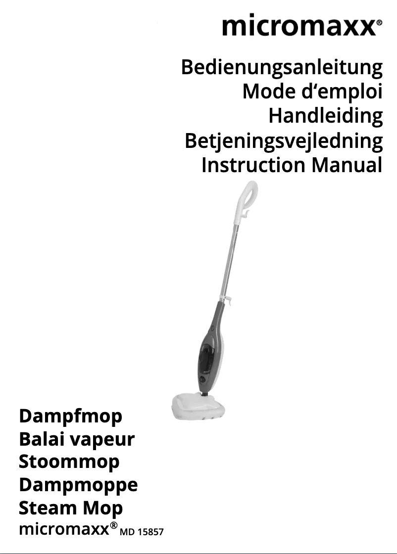 Page n°1 - Manuel utilisateur Micromaxx MD 15857