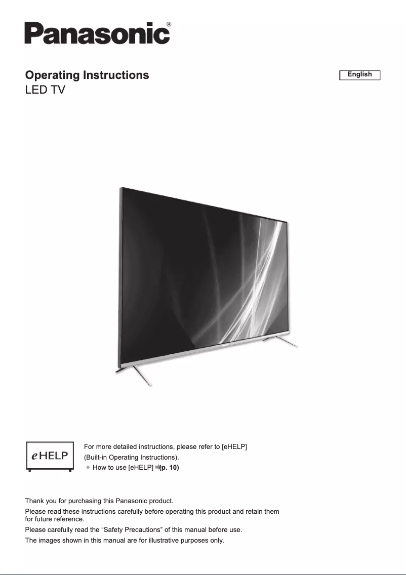 Página 1 del manual Manual de usuario Panasonic TX-50JX710E