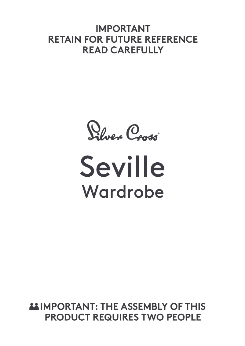 Page 1 de la notice Manuel utilisateur Silver Cross Seville Cot bed