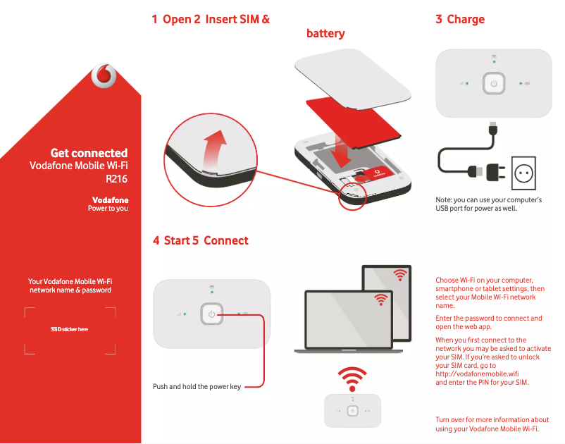 Página 1 del manual Manual de usuario Vodafone R216