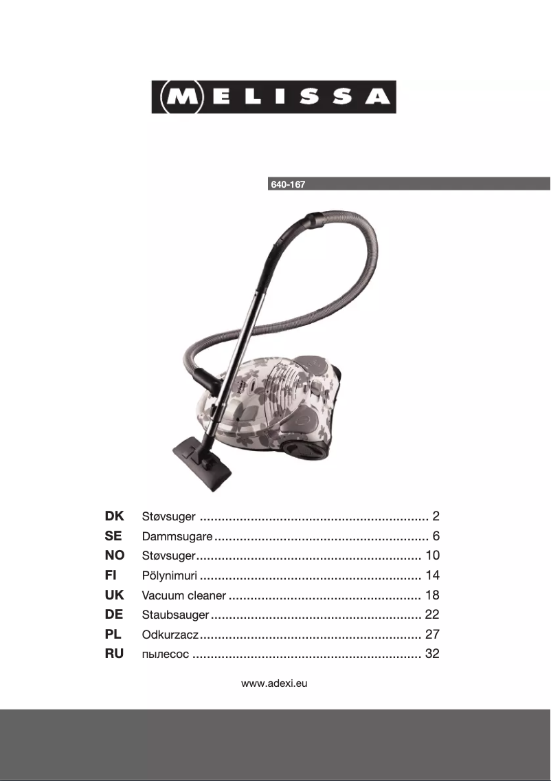 Image de la première page du manuel de l'appareil 640-167