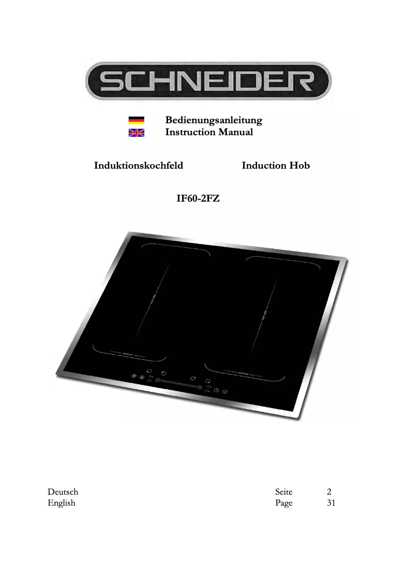 Page 1 de la notice Manuel utilisateur Schneider IF 60-2 FZBWSG