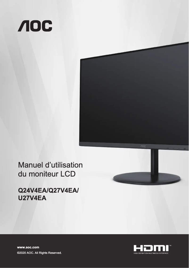 Image de la première page du manuel de l'appareil U27V4EA