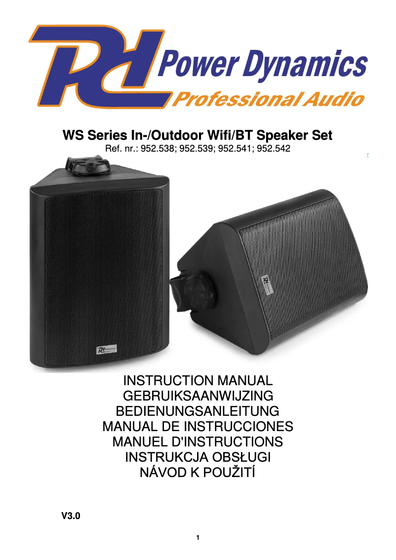 Image de la première page du manuel de l'appareil WS50AB