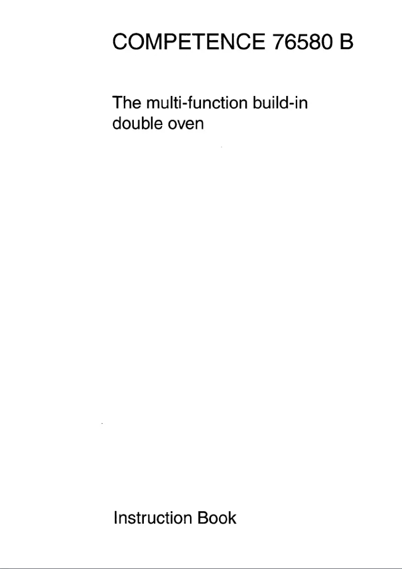 Página 1 del manual Manual de usuario AEG Competence 76580 B W