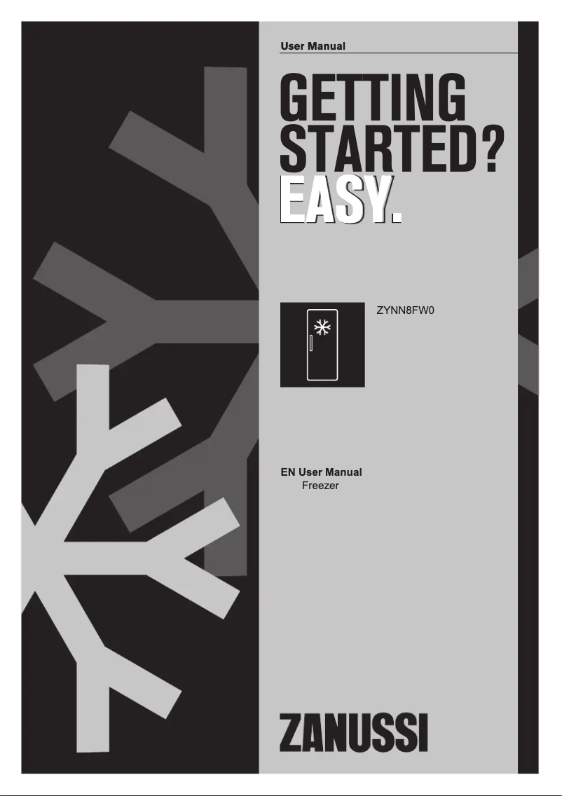Page n°1 - Manuel utilisateur Zanussi ZYNN8FW0