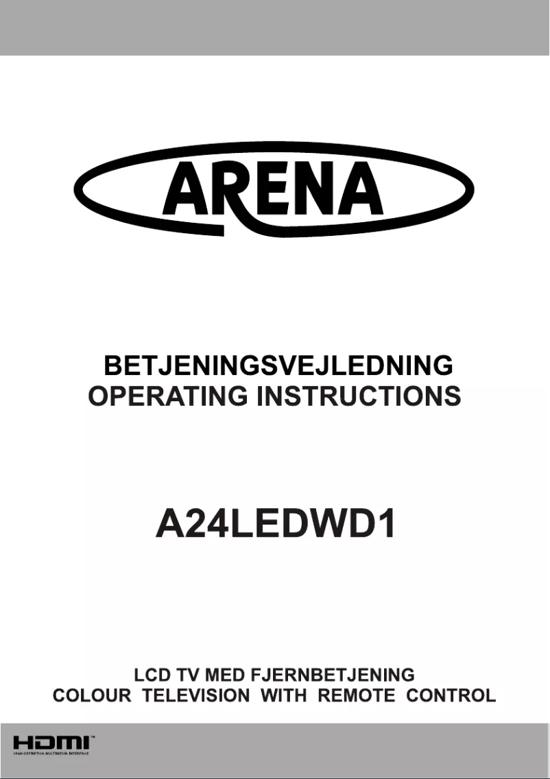 Page n°1 - Manuel utilisateur Arena A24LEDWD1