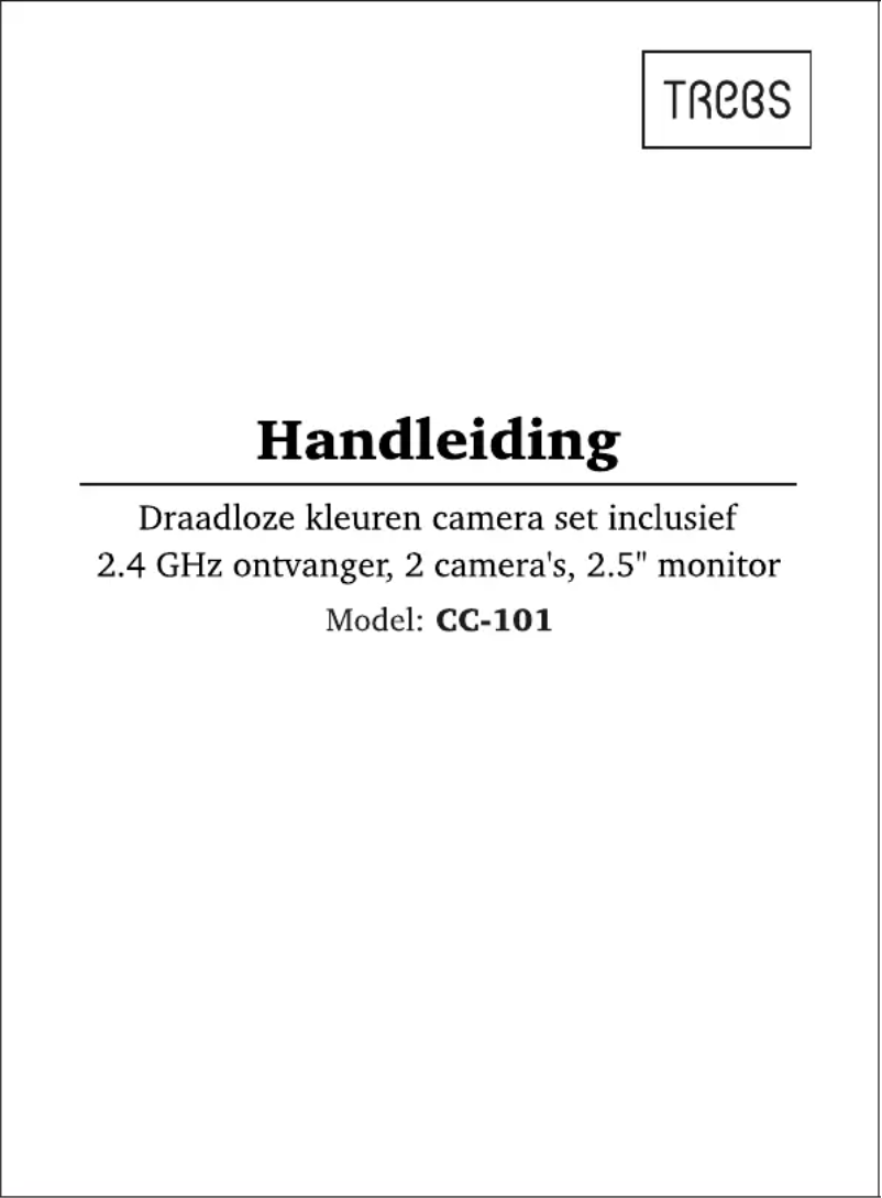 Image de la première page du manuel de l'appareil CC-101