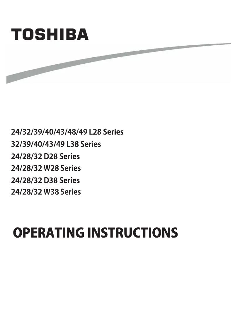 Page 1 de la notice Manuel utilisateur Toshiba 32L3063DG