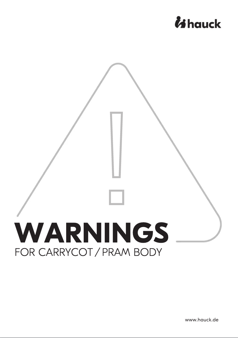 Page n°1 - Manuel utilisateur Hauck Walk N Care