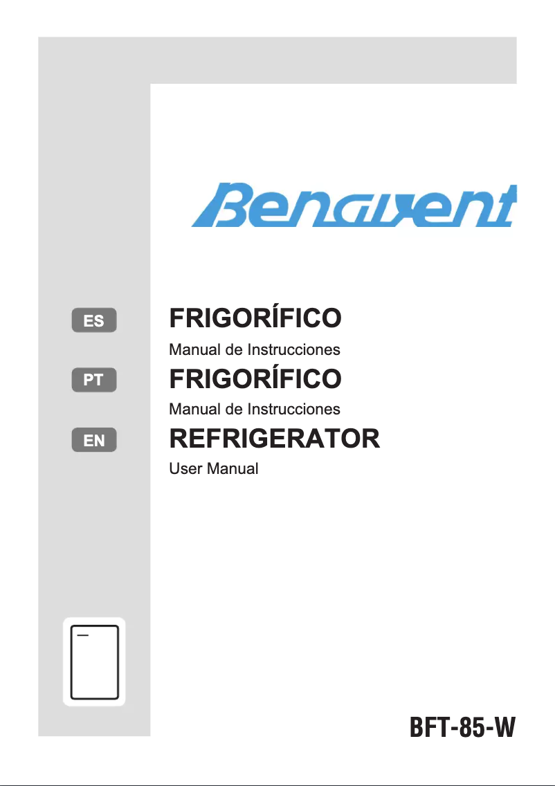 Page n°1 - Manuel utilisateur Benavent BFT85W