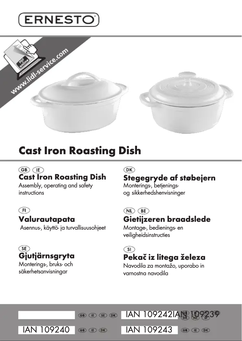 Image de la première page du manuel de l'appareil IAN 109240