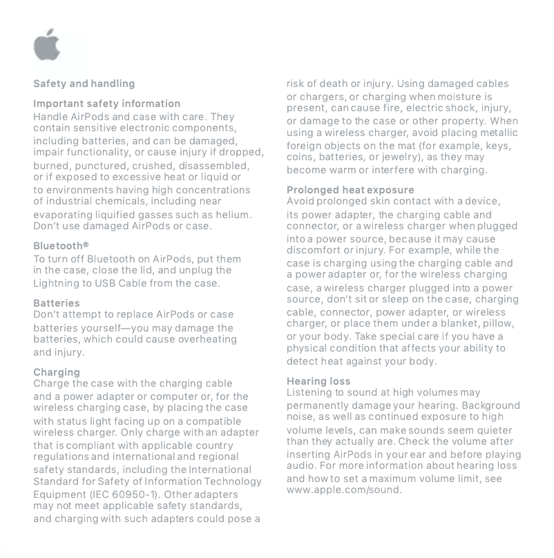 Página 1 del manual Manual de usuario Apple AirPods 2